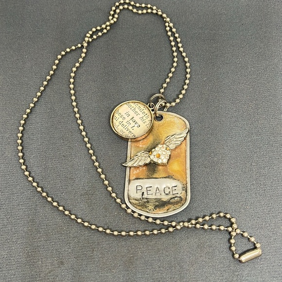 24” dog tags. Peace and love. - Picture 2 of 4